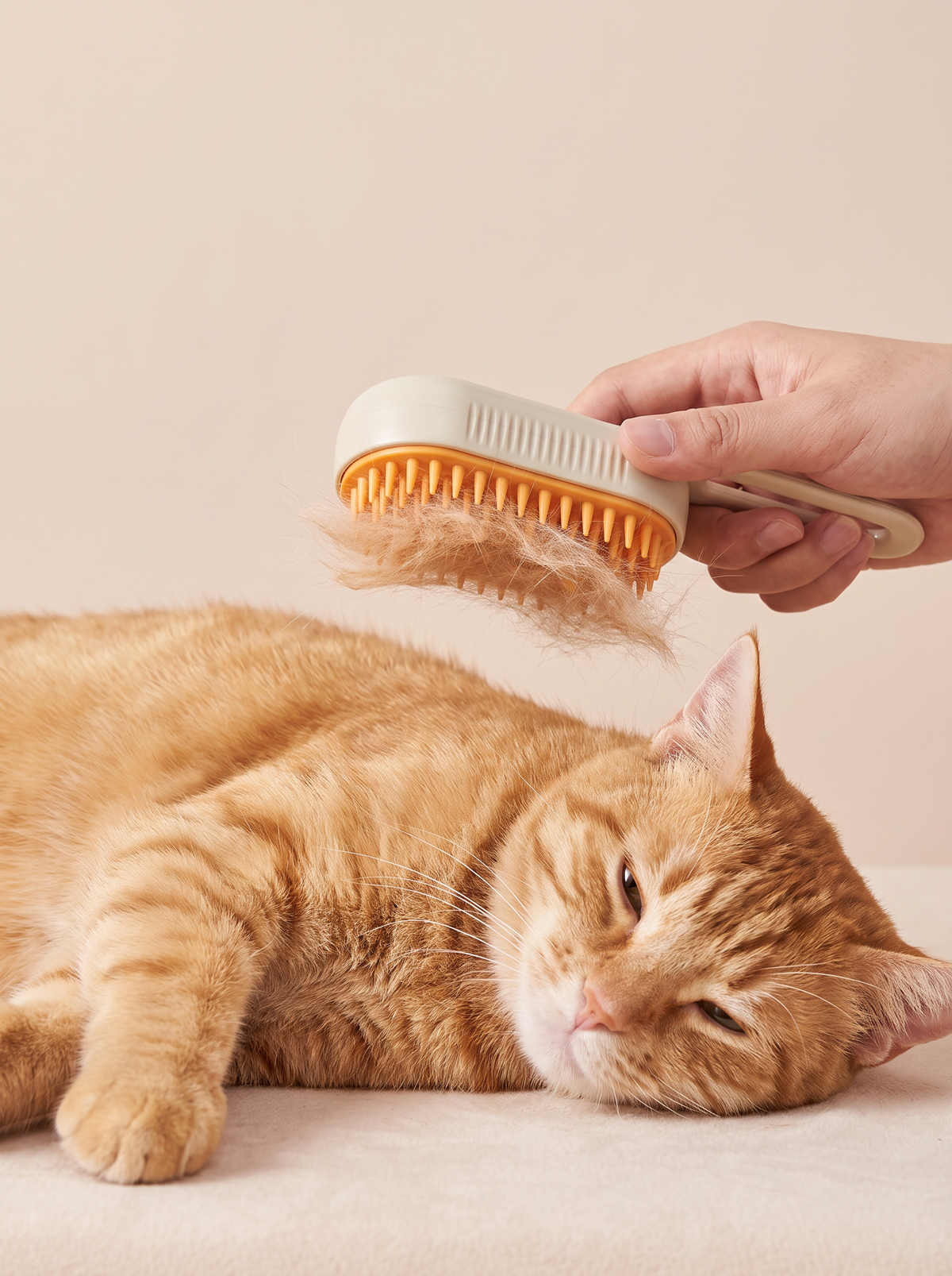 Brushing that gets fur out, not skin irritated