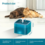 Cat Water Fountain Auto Filter LED Lighting USB Electric Mute Cat Drinker Bowl 2L Recirculate Filtring Drinker Water Dispenser