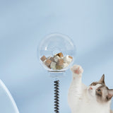 Cat Leakage Food 2 in 1 Toys Turntable Ball Toys Kitten Funny Cat Training Spring Ball Cat Supplies Pet Products