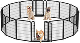 Yaheetech Dog Playpen 32In 16 Panels Pet Fence for Indoor Yard RV Camping