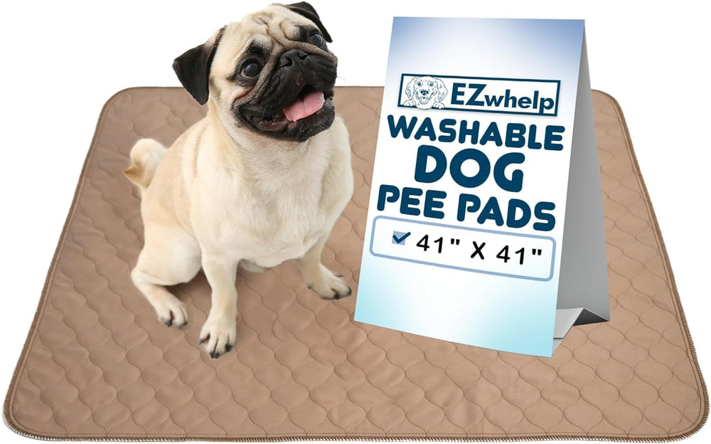Reusable Dog Pee Pad, Waterproof Mat 41X41 in W/ Grommets, 1 Pack