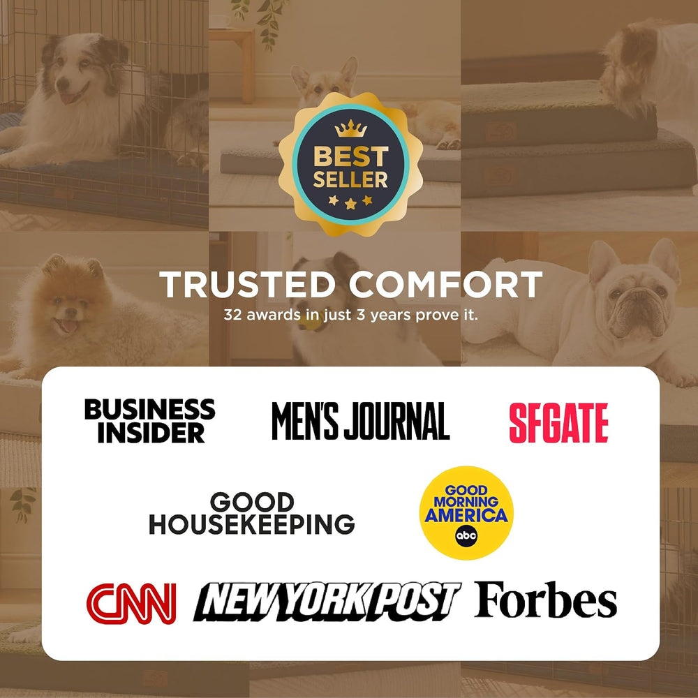 Bedsure XL Dog Bed, Extra Large Pet Bed with Comfy Sherpa,44X32In Grey