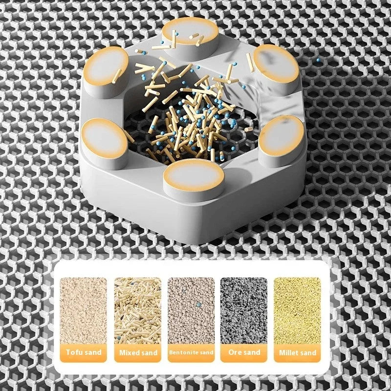 Premium Large Cat Litter Mat 90X60Cm Waterproof Double Layer Litter Trapper Non-Slip Washable Pet Toilet Pad Sand Control