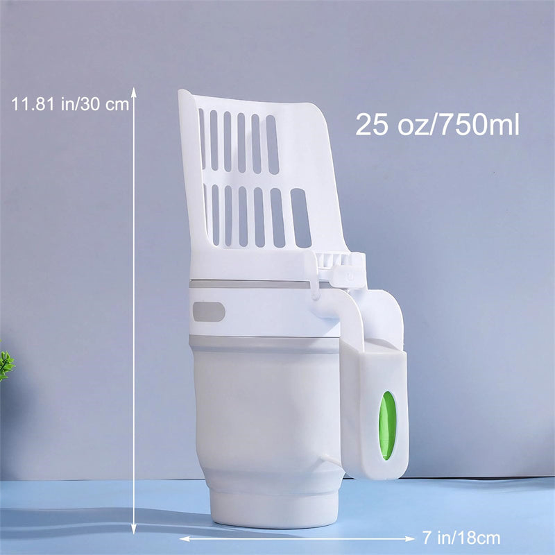 Upgrade Widen Cat Litter Shovel Scoop with Refill Bags Large Cat Litter Box Self Cleaning Cat Waste Bin System Pet Supplies Pet Products
