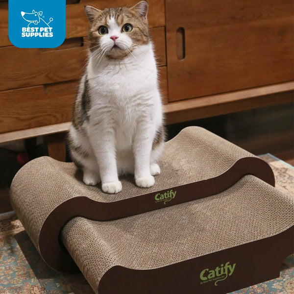 Catify Corrugated Cardboard Cat Scratcher - Lounger I