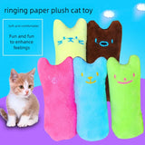 Teeth Grinding Catnip Toys Funny Interactive Plush Cat Toy Pet Kitten Chewing Vocal Toy Claws Thumb Bite Cat Mint for Cats