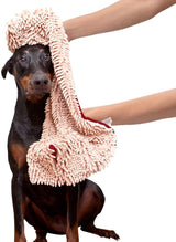 Soggy Doggy Super Shammy Absorbent Dog Towel, Beige, 31X14