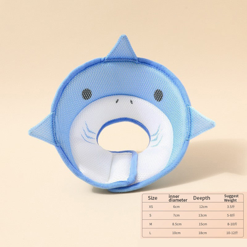 Soft Cat Recovery Collar Cat Cone Collar Nonwoven Fabric Elizabethan Collar Loops-Protective Wound Healing Specially Designed for Cats and Puppies - Easy to Eat and Drink