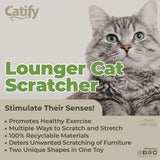 Catify Corrugated Cardboard Cat Scratcher - Lounger I