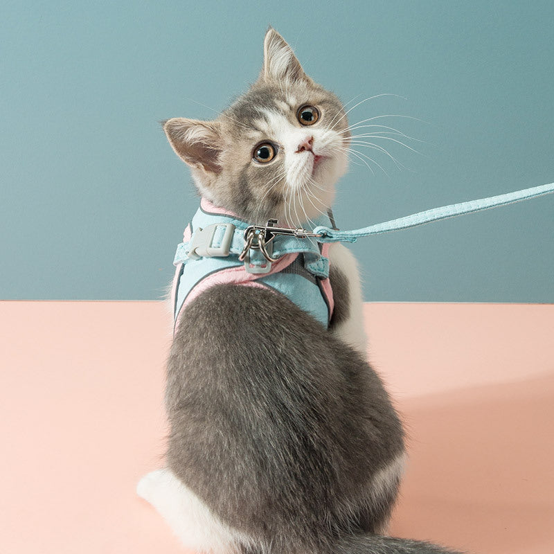 Cat Traction Rope Chest Strap to Prevent Breaking Free Pets Cat Strap