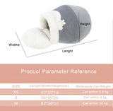3-In-1 Cat and Dog Pet House Basin-Shaped Cave Soft Bed