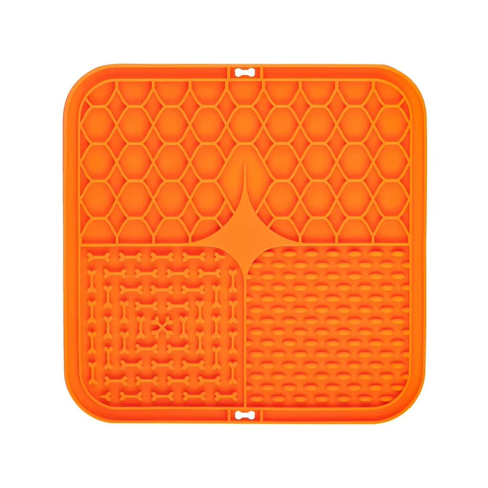 Silicone Licking Pad Pet Dog Lick Pad Bath Peanut Butter Slow Eating Licking Feeder Cats Lickmat Feeding Dog Lick Mat Supplies