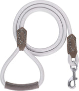 Dog Leash with Genuine Leather-Wrapped Ends/Handle, 4/5/6FT
