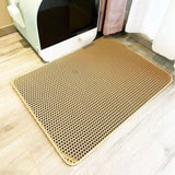 Premium Large Cat Litter Mat 90X60Cm Waterproof Double Layer Litter Trapper Non-Slip Washable Pet Toilet Pad Sand Control