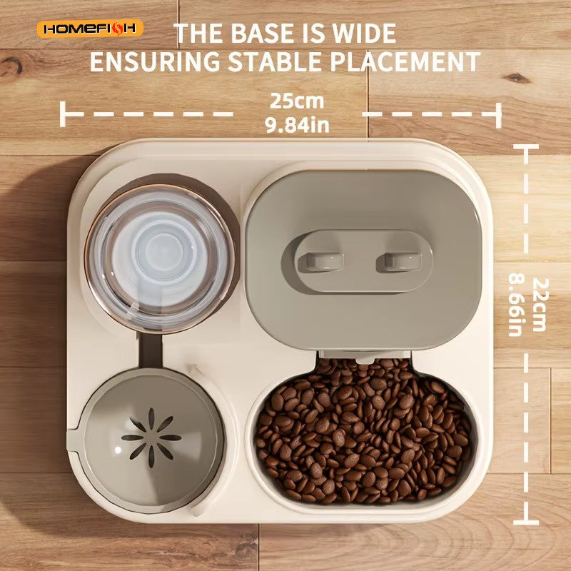 2In 1 Cat Food Dispenser Water and Food Integrated Fully Automatic Cat Food Feeding and Water Dispenser Cute Water Dispenser