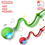 1~3Pcs Cat Interactive Ball Toy Automatic Rolling Ball Tail Rechargeable Smart Pet Electric Toy Dog Cat Training Imitate Mouse