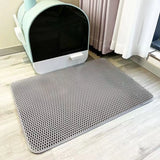 Premium Large Cat Litter Mat 90X60Cm Waterproof Double Layer Litter Trapper Non-Slip Washable Pet Toilet Pad Sand Control