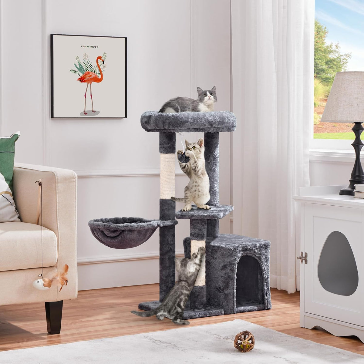 A scratch post at every level