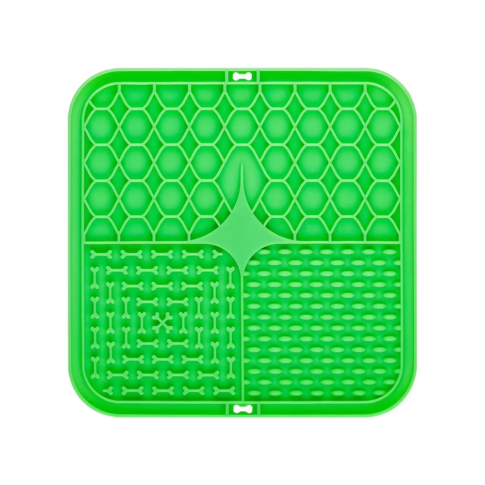 Silicone Licking Pad Pet Dog Lick Pad Bath Peanut Butter Slow Eating Licking Feeder Cats Lickmat Feeding Dog Lick Mat Supplies