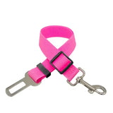 Adjustable Dog Car Seat Belt Safety Harness with Lead Clip Traction Harness for Cats and Dogs Vehicle Pet Seat Accessory