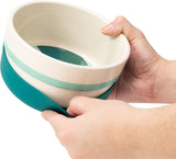 Now House for Pets by Jonathan Adler Green "Chroma" Duo Bowl, Small | Dishwasher Safe, Easy to Clean Dog Bowl with Anti-Skid Lid | Dual Functionality Bowl for Dogs for Storage or Travel