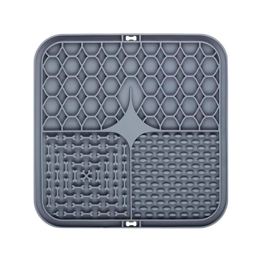Silicone Licking Pad Pet Dog Lick Pad Bath Peanut Butter Slow Eating Licking Feeder Cats Lickmat Feeding Dog Lick Mat Supplies