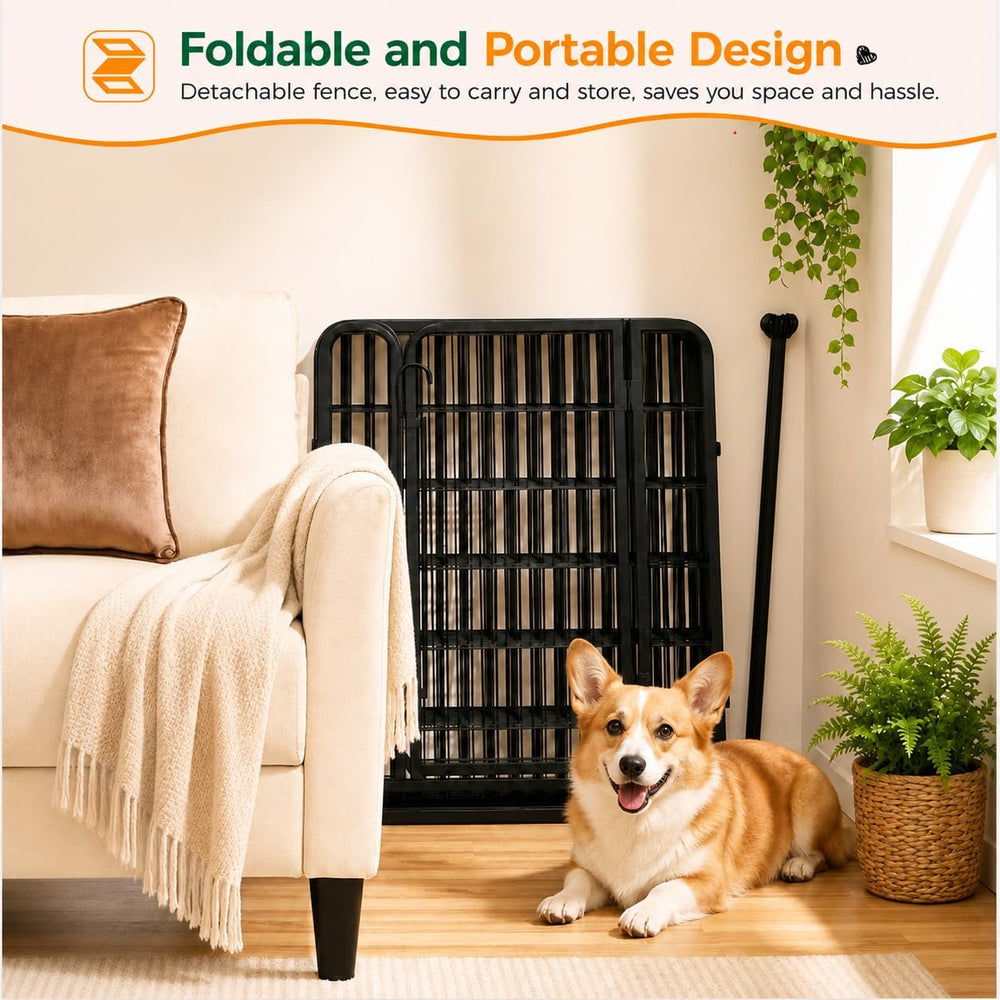 Yaheetech Dog Playpen 32In 16 Panels Pet Fence for Indoor Yard RV Camping