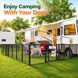 Yaheetech Dog Playpen 32In 16 Panels Pet Fence for Indoor Yard RV Camping