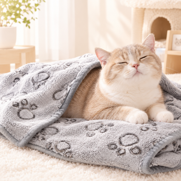 Soft Washable Fleece Cat Blanket
