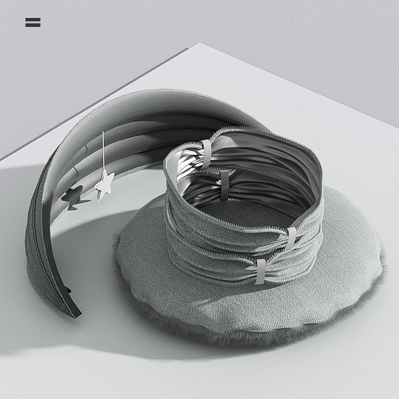 Round Cat Tunnel Nest Bed with Partial Cover and Summer Mat