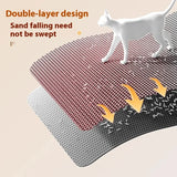 Premium Large Cat Litter Mat 90X60Cm Waterproof Double Layer Litter Trapper Non-Slip Washable Pet Toilet Pad Sand Control