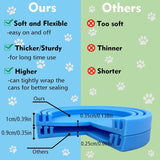 Silicone Can Lids Covers for Dog and Cat Food, Universal Size Fits All Standard Cans (3 Pack & Spoon, Multi-Colored)