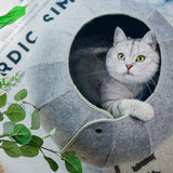 Cat Tunnel Toy Foldable Cat Tube Indoor Cat Cave Bed Multi-Function Pet Toy for Puppy Dogs Cats Interactive Ball Toy
