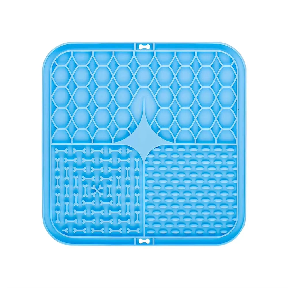 Silicone Licking Pad Pet Dog Lick Pad Bath Peanut Butter Slow Eating Licking Feeder Cats Lickmat Feeding Dog Lick Mat Supplies