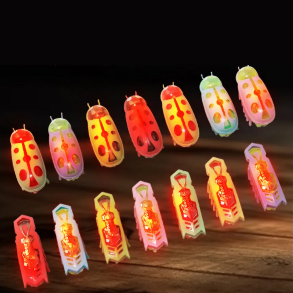 Mini Electric Bug Pet Dog Cat Toy Interactive Cute Ladybird Beetle Animal Shape Cat Toys Walking Insect Cat Playing Supplies