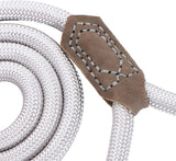 Dog Leash with Genuine Leather-Wrapped Ends/Handle, 4/5/6FT