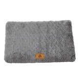 3D Foam Pet Bed with Removable Washable Faux Fur Cover Orthopedic Waterproof Dog Bed for Crate Anti-Slip Bottom Dog Bed