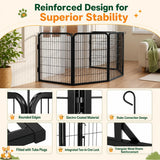 Yaheetech Dog Playpen 32In 16 Panels Pet Fence for Indoor Yard RV Camping