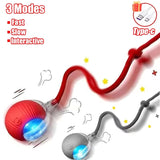 1~3Pcs Cat Interactive Ball Toy Automatic Rolling Ball Tail Rechargeable Smart Pet Electric Toy Dog Cat Training Imitate Mouse