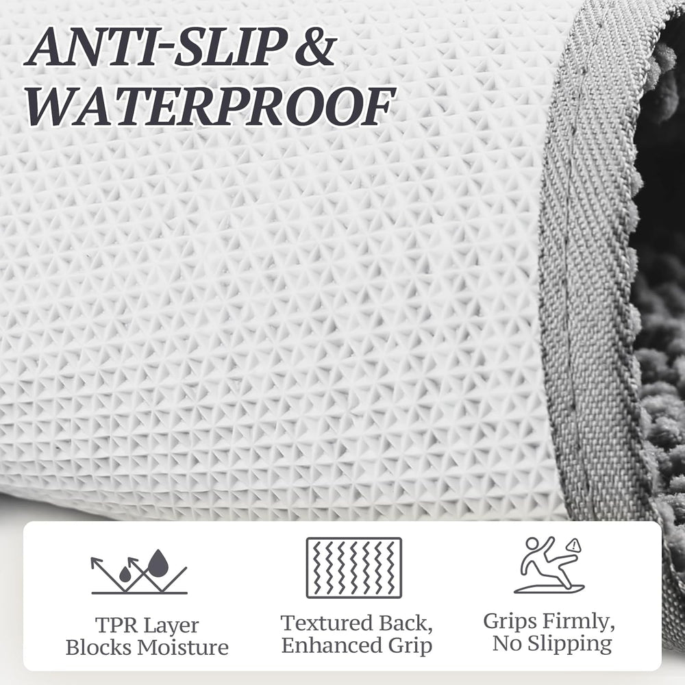 Dog Door Mat Absorpmax Dog Mat for Muddy Paw, 35 × 25", Grey