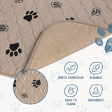 Reusable Dog Pee Pads, Washable Waterproof Mat 16.5X19.5 In, 2 Pk
