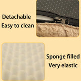 3D Foam Pet Bed with Removable Washable Faux Fur Cover Orthopedic Waterproof Dog Bed for Crate Anti-Slip Bottom Dog Bed