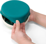 Now House for Pets by Jonathan Adler Green "Chroma" Duo Bowl, Small | Dishwasher Safe, Easy to Clean Dog Bowl with Anti-Skid Lid | Dual Functionality Bowl for Dogs for Storage or Travel