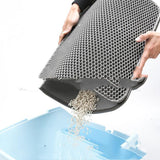 EVA Pet Cat Dog Double-Layer Washable Cat Litter Mat