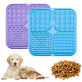 Silicone Licking Pad Pet Dog Lick Pad Bath Peanut Butter Slow Eating Licking Feeder Cats Lickmat Feeding Dog Lick Mat Supplies