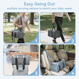 Small Double Expandable Cat Carrier for Kittens and Air Travel