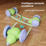 Electric Mouse Car Interactive Cat Toy Rechargeable Automatic Kitten Toy Intelligent Obstacle Avoidance Cat Toy