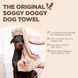 Soggy Doggy Super Shammy Absorbent Dog Towel, Beige, 31X14