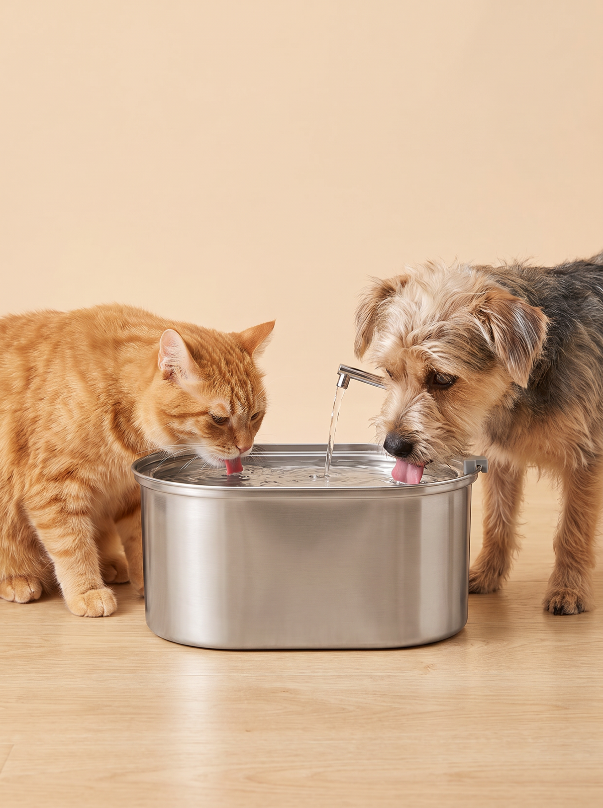 One fountain, every pet in the house