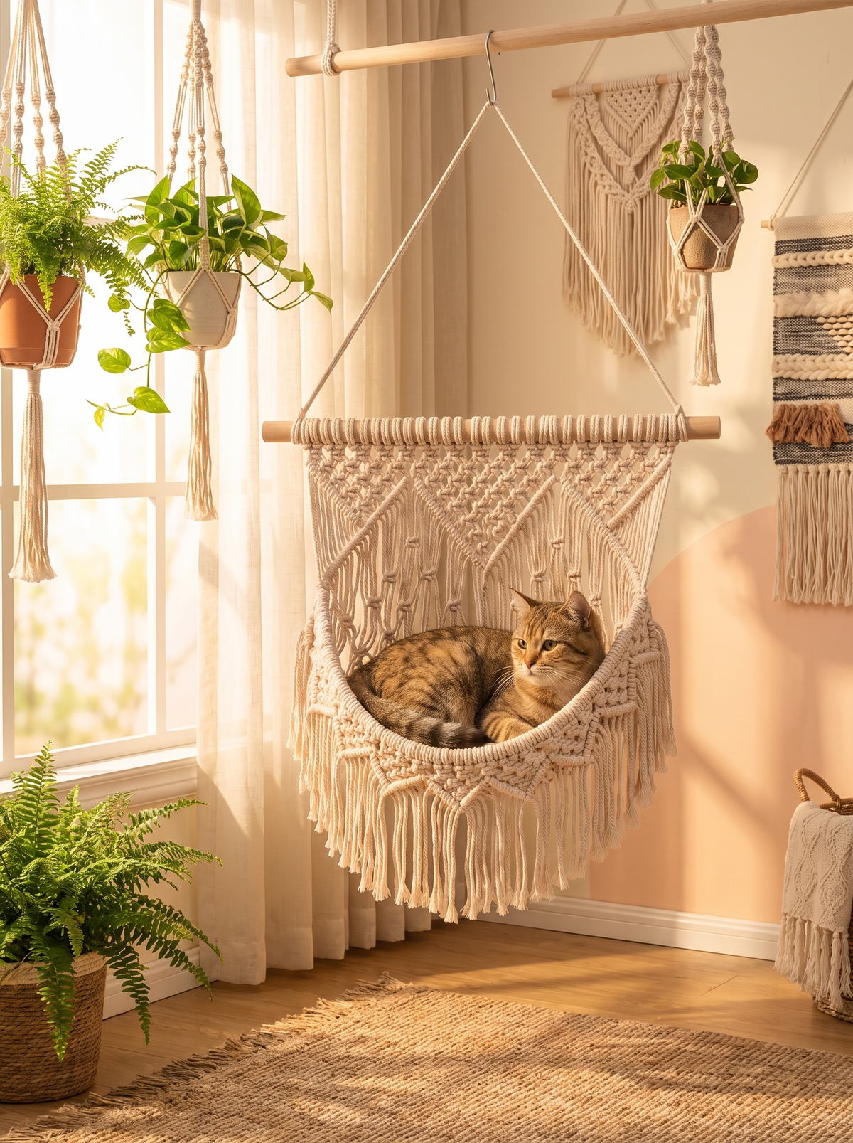 Wall decor that doubles as a cat bed